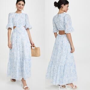 Hansen & Gretel Josefine‎ Maxi Dress Paisley Print Size Small